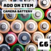 ADD ON ITEM - 1 X BATTERY For ANY Film Camera -Camera Promotion Store add on item 1 x battery for any film camera