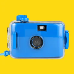 Blue Underwater Focus Free 35mm Point And Shoot Film Camera Reusable