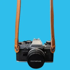 Brown Leather Thin SLR Camera Strap -Camera Promotion Store brown leather thin slr camera strap 4 scaled