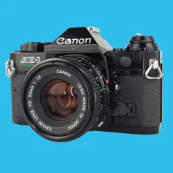 Canon® Canon AE-1 Program BLACK 35mm SLR Film Camera With Canon Prime Lens -Camera Promotion Store canon ae 1 program black 35mm slr film camera with canon prime lens 4