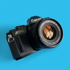 Canon® Canon AV 1 Black Vintage 35mm SLR Film Camera With Prime 50mm Lens -Camera Promotion Store canon av 1 black vintage 35mm slr film camera with prime 50mm lens 4