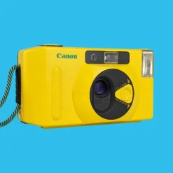 Canon® Canon Snappy S 35mm Film Camera Point And Shoot - Yellow -Camera Promotion Store canon snappy s 35mm film camera point and shoot yellow 3