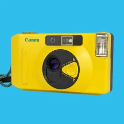 Canon® Canon Snappy S 35mm Film Camera Point And Shoot - Yellow -Camera Promotion Store canon snappy s 35mm film camera point and shoot yellow 5