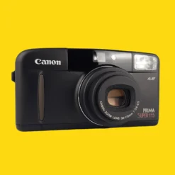 Canon® Canon Sure Prima Super 115 Black 35mm Film Camera Point And Shoot -Camera Promotion Store canon sure prima super 115 black 35mm film camera point and shoot 3