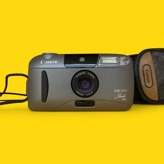 Canon® Canon Sure Shot Sleek 35mm Film Camera Point And Shoot 3 Canon® Canon Sure Shot Sleek 35mm Film Camera Point And Shoot