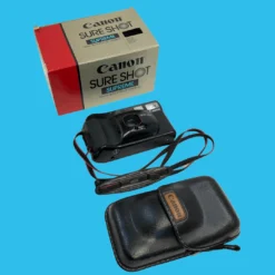 Canon® Canon Sure Shot Supreme 35mm Film Camera Point And Shoot With Black Leather Canon Case And ORIGNAL BOX -Camera Promotion Store canon sure shot supreme 35mm film camera point and shoot with black leather canon case and orignal box 3