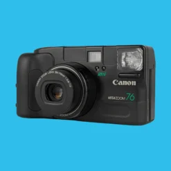 Canon® Canon Sure Shot Zoom 76 / Mega Zoom 76 35mm Film Camera Point And Shoot -Camera Promotion Store canon sure shot zoom 76 mega zoom 76 35mm film camera point and shoot 4