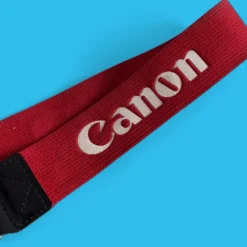 Canon® Genuine Canon Royal Red SLR Camera Strap -Camera Promotion Store genuine canon royal red slr camera strap 3