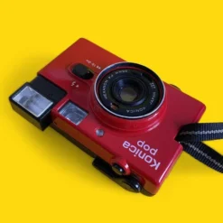 Konica POP Red 35mm Film Camera Point And Shoot -Camera Promotion Store konica pop red 35mm film camera point and shoot 3