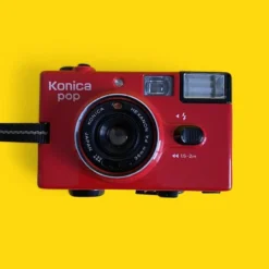 Konica POP Red 35mm Film Camera Point And Shoot -Camera Promotion Store konica pop red 35mm film camera point and shoot 4