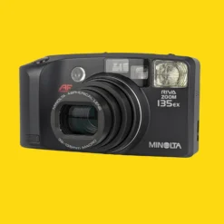 Minolta Riva Zoom 135EX Black 35mm Film Camera Point And Shoot -Camera Promotion Store minolta riva zoom 135ex black 35mm film camera point and shoot 3