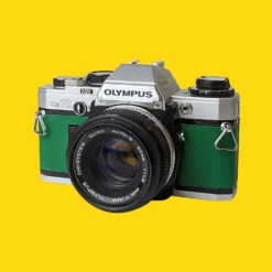 Olympus OM10 Green Leather Vintage 35mm Film Camera W/ F/1.8 50mm Lens -Camera Promotion Store olympus om10 green leather vintage 35mm film camera w f1 8 50mm lens 3 scaled