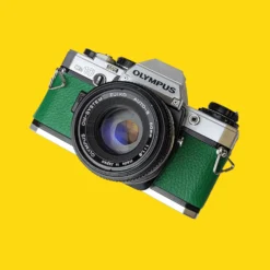 Olympus OM10 Green Leather Vintage 35mm Film Camera W/ F/1.8 50mm Lens -Camera Promotion Store olympus om10 green leather vintage 35mm film camera w f1 8 50mm lens 7 scaled