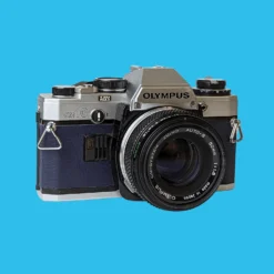 Olympus OM10 Navy Leather Vintage 35mm Film Camera W/ F/1.8 50mm Lens -Camera Promotion Store olympus om10 navy leather vintage 35mm film camera w f1 8 50mm lens 4 scaled