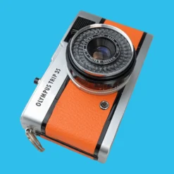 Olympus Trip 35 Orange Leather Point And Shoot 35mm Film Camera -Camera Promotion Store olympus trip 35 orange leather point and shoot 35mm film camera 9 scaled