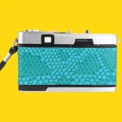 Olympus Trip 35 Turquoise Lizard Leather Point And Shoot 35mm Film Camera -Camera Promotion Store olympus trip 35 turquoise lizard leather point and shoot 35mm film camera 7 scaled