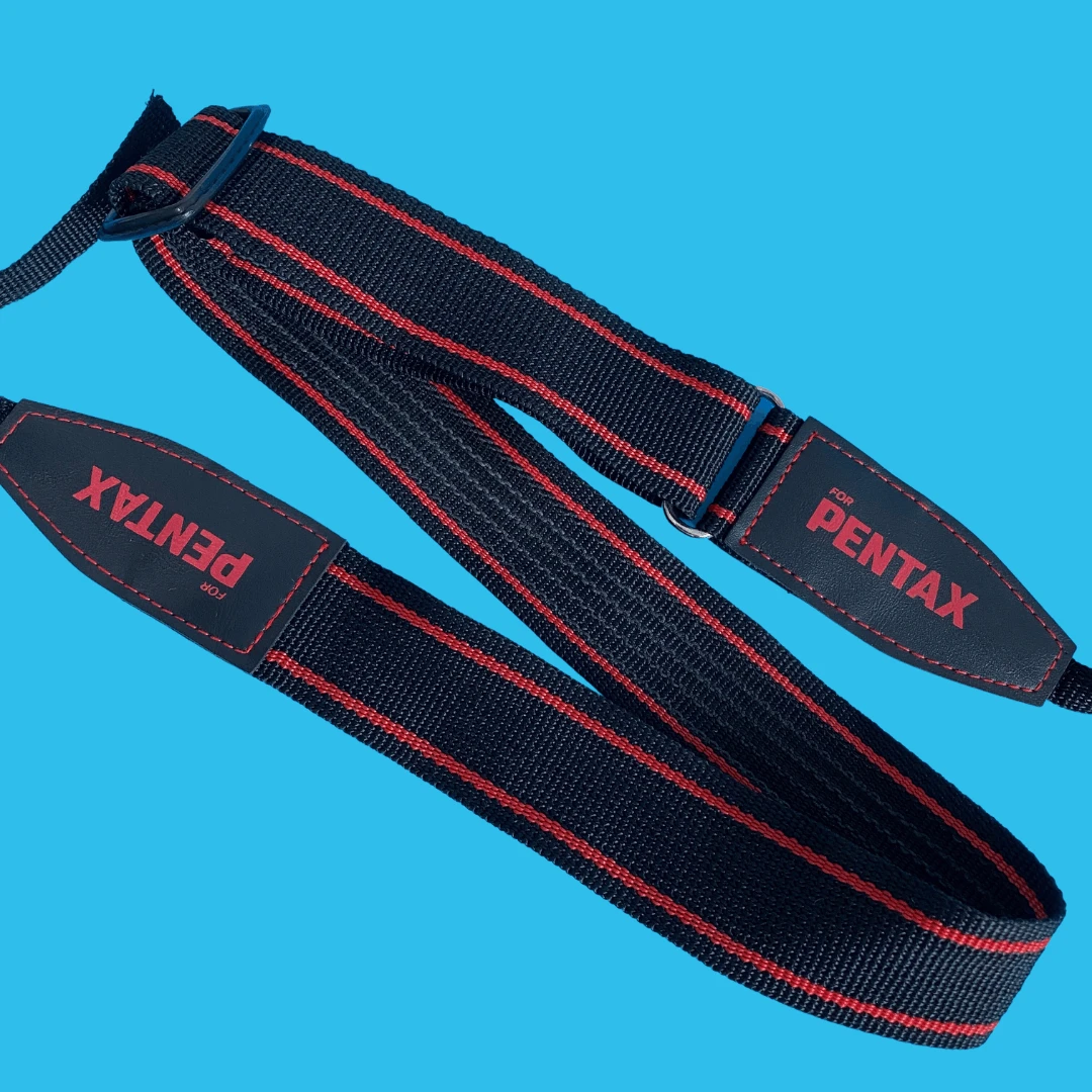 Original Pentax Black & Red SLR Camera Strap 3 Original Pentax Black & Red SLR Camera Strap
