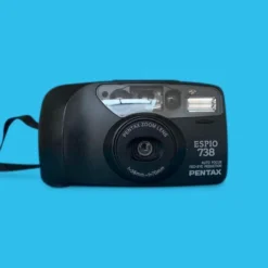 Pentax Espio 738 BLACKOUT 35mm Film Camera Point And Shoot