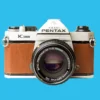 Pentax K1000 Brown Leather Vintage SLR 35mm Film Camera With Pentax F/2 50mm Prime Lens. 2 Pentax K1000 Brown Leather Vintage SLR 35mm Film Camera With Pentax F/2 50mm Prime Lens. -Camera Promotion Store pentax k1000 brown leather vintage slr 35mm film camera with pentax f2 50mm prime lens 1