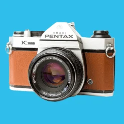 Pentax K1000 Brown Leather Vintage SLR 35mm Film Camera With Pentax F/2 50mm Prime Lens. -Camera Promotion Store pentax k1000 brown leather vintage slr 35mm film camera with pentax f2 50mm prime lens 4