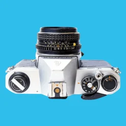 Pentax K1000 Navy Leather Vintage SLR 35mm Film Camera With Pentax F/2 50mm Prime Lens. -Camera Promotion Store pentax k1000 navy leather vintage slr 35mm film camera with pentax f2 50mm prime lens 6 scaled