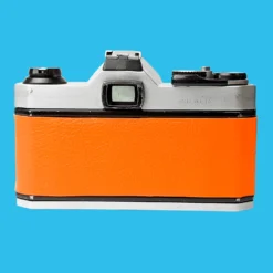 Pentax K1000 Orange Leather Vintage SLR 35mm Film Camera With Pentax F/2 50mm Prime Lens. -Camera Promotion Store pentax k1000 orange leather vintage slr 35mm film camera with pentax f2 50mm prime lens 5