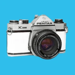 Pentax K1000 White Leather Vintage SLR 35mm Film Camera With Pentax F/2 50mm Prime Lens -Camera Promotion Store pentax k1000 white leather vintage slr 35mm film camera with pentax f2 50mm prime lens 3