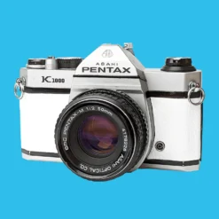 Pentax K1000 White Leather Vintage SLR 35mm Film Camera With Pentax F/2 50mm Prime Lens -Camera Promotion Store pentax k1000 white leather vintage slr 35mm film camera with pentax f2 50mm prime lens 4
