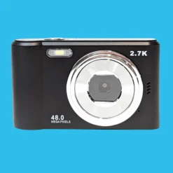 Retro Black Compact Digital Camera - Digicam