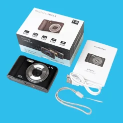 Retro Black Compact Digital Camera - Digicam -Camera Promotion Store retro black compact digital camera digicam 5