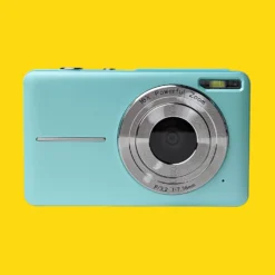 Retro Turquoise Compact Digital Camera - Digicam