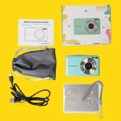 Retro Turquoise Compact Digital Camera - Digicam -Camera Promotion Store retro turquoise compact digital camera digicam 3 scaled