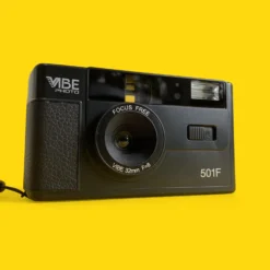 Retro VIBE 35mm Film Camera Reusable Point And Shoot - Black -Camera Promotion Store retro vibe 35mm film camera reusable point and shoot black 6