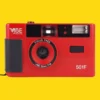 Retro VIBE 35mm Film Camera Reusable Point And Shoot - Red -Camera Promotion Store retro vibe 35mm film camera reusable point and shoot red 1 scaled