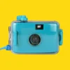 Teal Underwater Focus Free 35mm Point And Shoot Film Camera -Camera Promotion Store teal underwater focus free 35mm point and shoot film camera 1