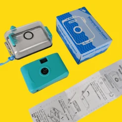 Teal Underwater Focus Free 35mm Point And Shoot Film Camera -Camera Promotion Store teal underwater focus free 35mm point and shoot film camera 6