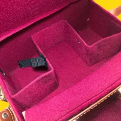 Vintage Genuine Brown Leather Hard Shell Camera Bag -Camera Promotion Store vintage genuine brown leather hard shell camera bag 3