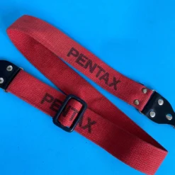 Vintage Pentax Red SLR Camera Strap